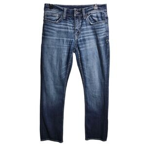 BKE Mens Alec Medium Wash Stretch Denim Jeans Style ABS5123 30x30